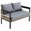 Multi-Person Outdoor Iron Sofa Set With A Table-2099186337