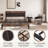 Fateemah Vegan Leather Metal Bookcase Storage Bed-1990574314