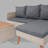 Gray wicker Outdoor Patio sofas