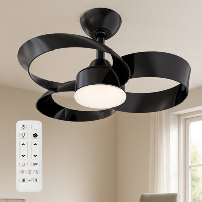 Soraya 22 in. Indoor Ceiling Fan with Dimmable Integrated LED and Remote Control