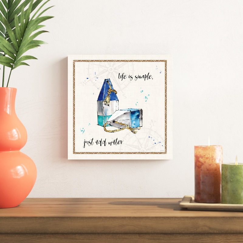 Coastal Buoys VI Life, H 12 po x l 12 po x P 1,25 po
