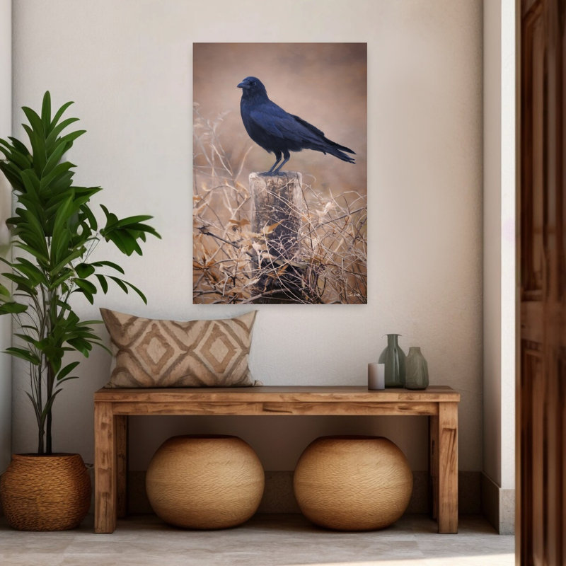 Oiseau contemporain abstrait silencieux, H 48 po x l 32 po