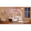 Structure de lit simple avec 6 tiroirs, lit en forme de maison avec guirlande de lumières sphériques, lit mezzanine bas avec garde-corps de sécurité, échelle inclinée, pas besoin de boîte de rangement, peu d'espace pour la chambre à coucher-536143426-522266751