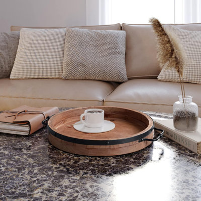 Circular Coffee Table Tray
