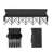 6-Seat Portable Folding Sport Bench - Heavy Duty Outdoor Team Seating with Carry Bag & Side Pockets