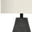 Lampe de table Landen avec abat-jour ivoire / crème en résine noire, H 23,26 po x l 13,74 po x P 13,75 po-531160979