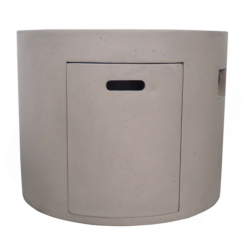 31" Round Fire Pit-40 000 Btu, Light Gray