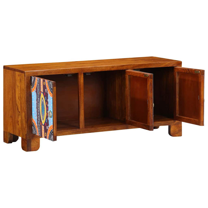 3 Pair Solid Wood Shoe Storage Cabinet