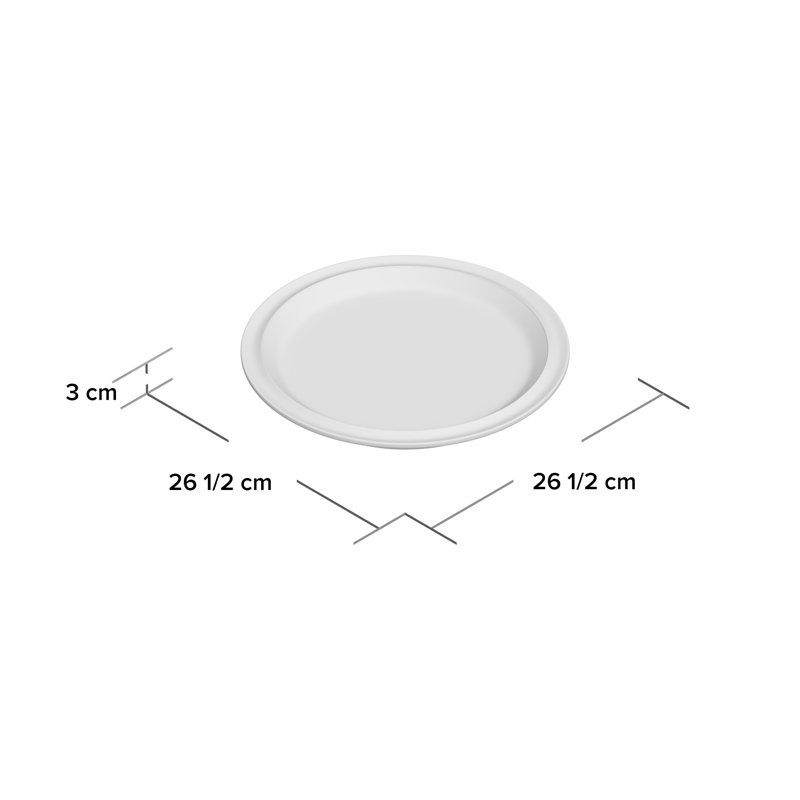 Denby Elements Dinner Plates, Light Grey