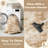 Ebern Designs Soft Fluffy Tie-Dyed Beige Shag Area Rug for Living Room Bedroom Nursery Kids Room-1164655162-1164655110