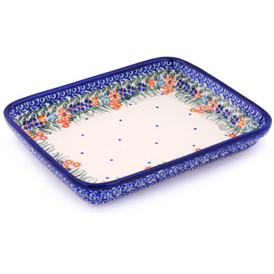 Polmedia Blissful Daisy Rectangle Stoneware Baker Bakeware