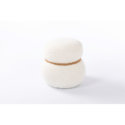 Wkj1y  White Snowman Stool