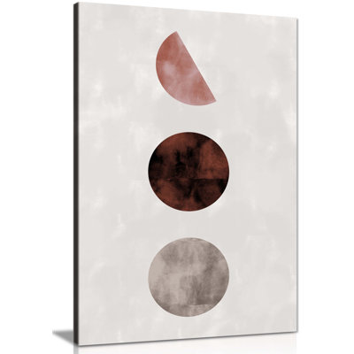 Planet Geometric Shapes - Wrapped Canvas Painting
