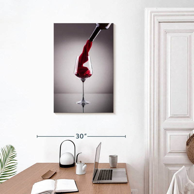 Yarlin Velvety Red Wine, 30" H x 20" W