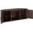 Camden Corner TV Stand For Large Tvs, Entertainment Centre With Adjustable Shelves And Cable Management, Rustic Dark Walnut Design
