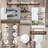 Cozy Design Over The Toilet Storage with Doors And Open Shelves-103237402