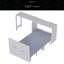 Lit simple escamotable avec commode à hauteur réglable, commode escamotable avec coussin pliable pour chambre d'amis, petit espace-1267101582