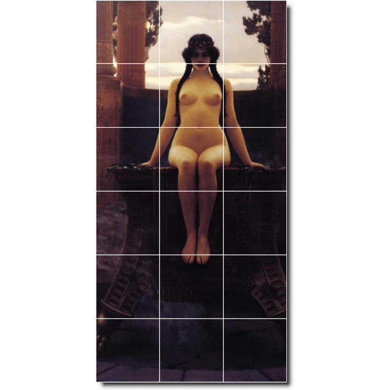 Carreau de céramique décorative 18 po x 36 po 6 po x 6 po, Nu 03638