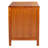 Elegant Blumenthal Rattan and Mahogany Nightstand – 18'' W Solid Wood Table with Sleek Drawer Pulls-889419261