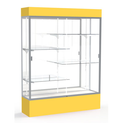 Spirit Series 80" H x 60" W Aluminum Display Case with Lighting 