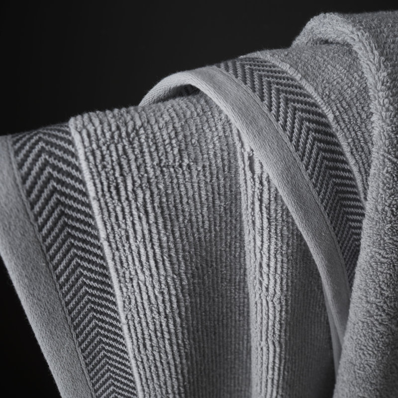 Content By Terence Conran Hanway Ribbed Bath Sheet Grey