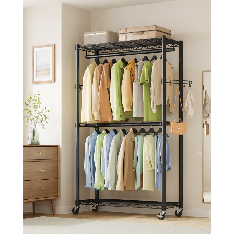 90cm Rolling Clothing Rack