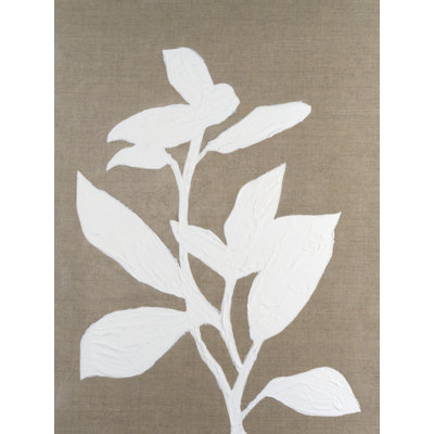 Temeika Frosted Linen Floral I by Vanna Lam - Wrapped Canvas Print