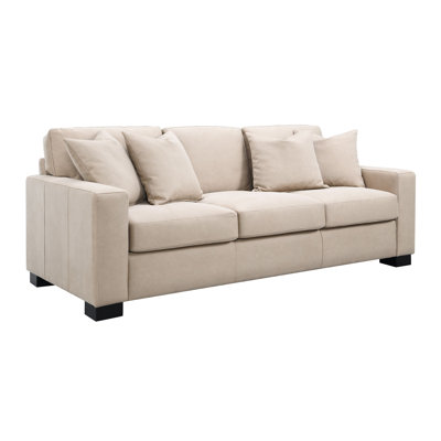 Cifuentes 89" Sofa with 4 Pillows, Taupe