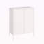 Armoire d'appoint 32 "en métal blanc