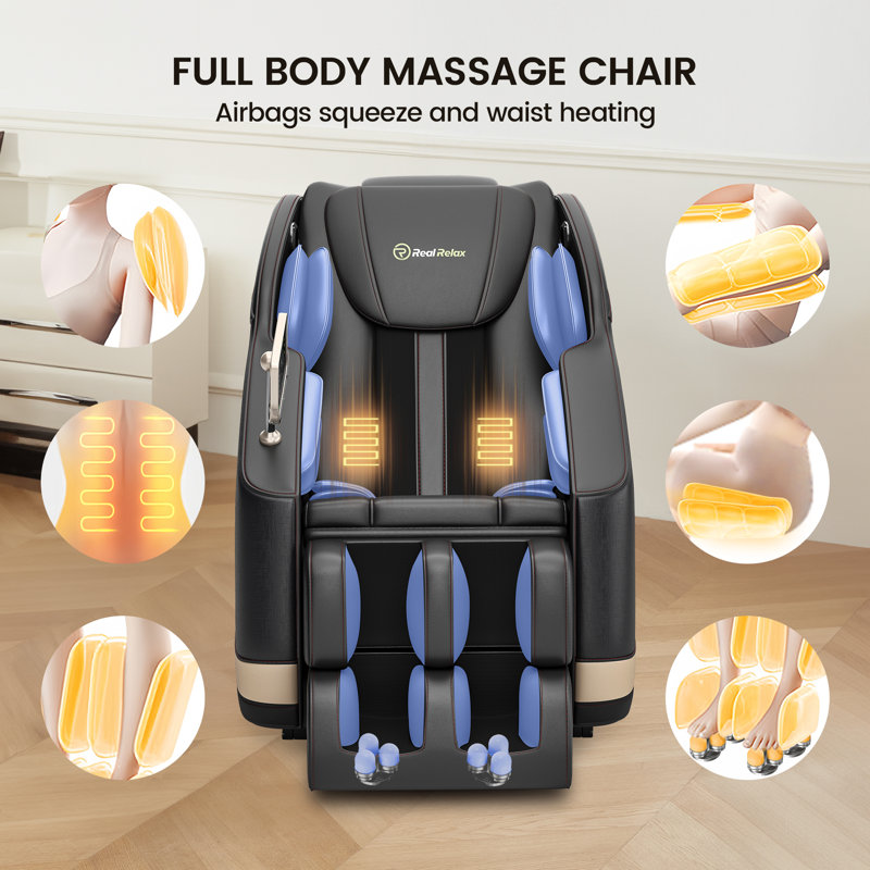 Fauteuil de massage Shiatsu pour corps entier Favor-BS-05, Noir