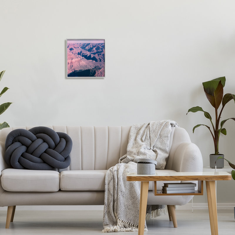 «Vast Desolate Desert Canyon Valley», art mural texturé giclée par Jacob Green_aq-386, H 12 po x l 12 po x P 1,5 po
