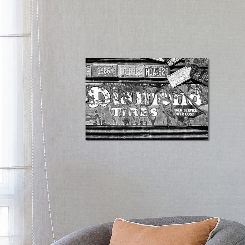 Arizona Series - Route 66 Original Diamond Tires by Philippe Hugonnard - Wrapped Canvas Print