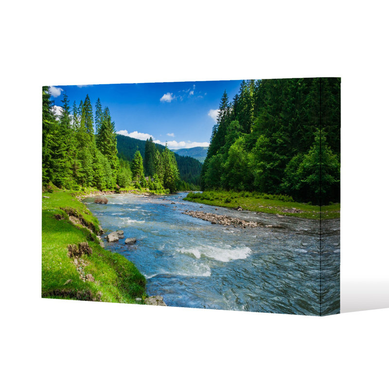 beautiful scenery Slim Style Canvas Print, 15mm Slim Real wood., 20 cm H x 30 cm W