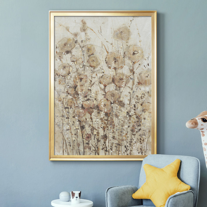 Toile encadrée de qualité supérieure Garden Edge I - prête à être accrochée, Or, H 30,5 po x l 22,5 po x P 1 po