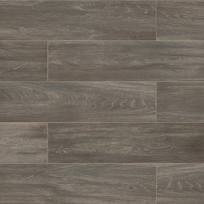 Carrelage de sol et de mur en céramique aspect bois mat 6 po x 24 po Brauma