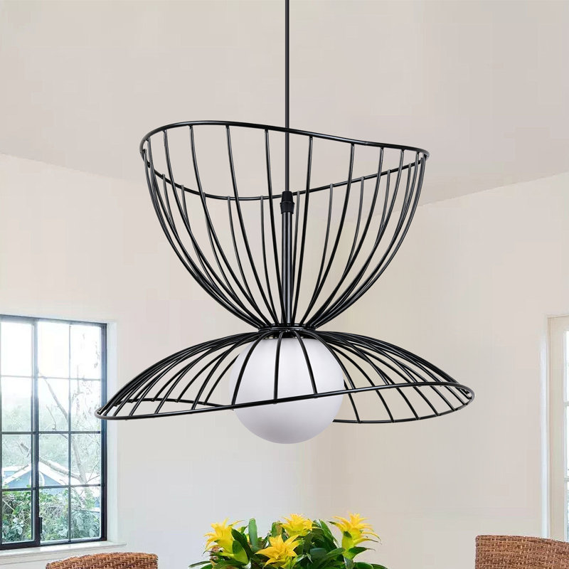Black Metal Geometric Modern Dayja, Matte Black