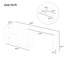 Buffet 89,7 po en bois avec table de salle à manger extensible, armoire de rangement multifonctionnelle pour le salon et la cuisine-1936695110