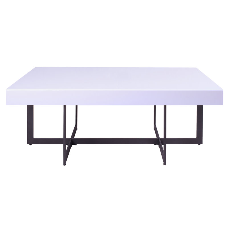Desales Single Coffee Table, White