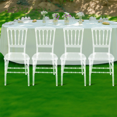4 pièces de chaises de mariage pour PC minimalistes et élégantes