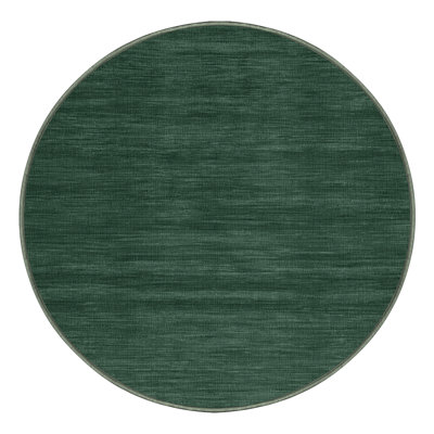 Tapis vert uni lavable à la machine