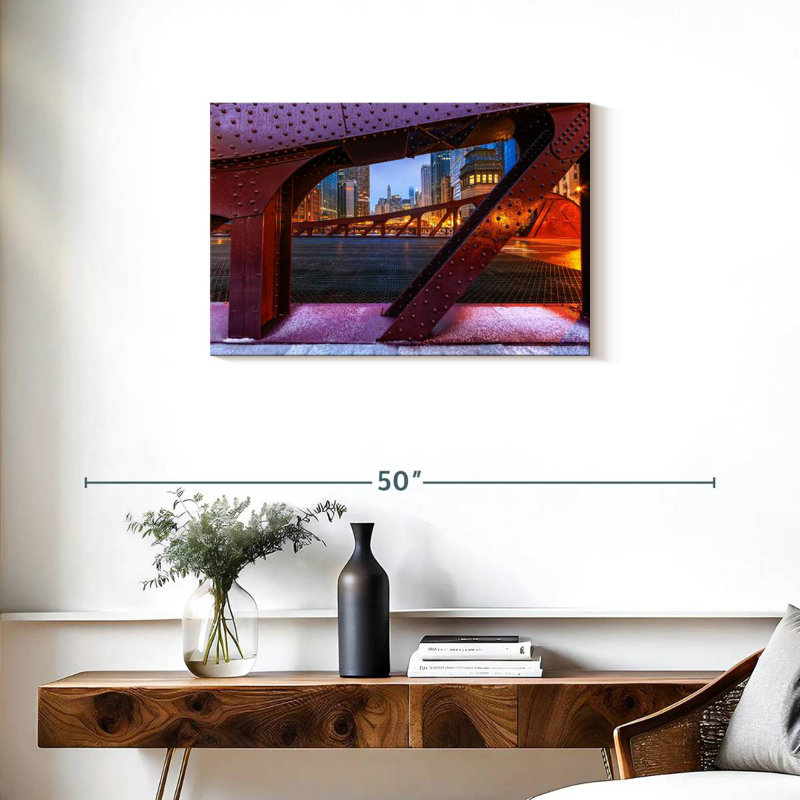 Lilie Chicago Marshall Suloway Bridge, 20" H x 30" W