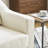 Chenille Living Room Swivel Barrel Accent Chair-1809112803