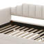 Lit de jour avec tiroirs de rangement et lit gigogne extensible avec lumières DEL-1712440336