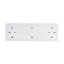 Meuble-lavabo autoportant avec lavabo en résine, rangement à fermeture douce, contreplaqué blanc brillant, luxe moderne pour salles de bain spacieuses
