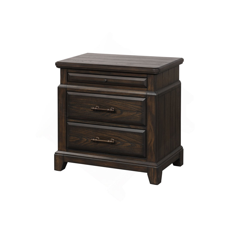 2 Drawer Nightstand, Mahogany