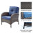 Aluel Wicker Rattan Outdoor Lounge Chair-82908387