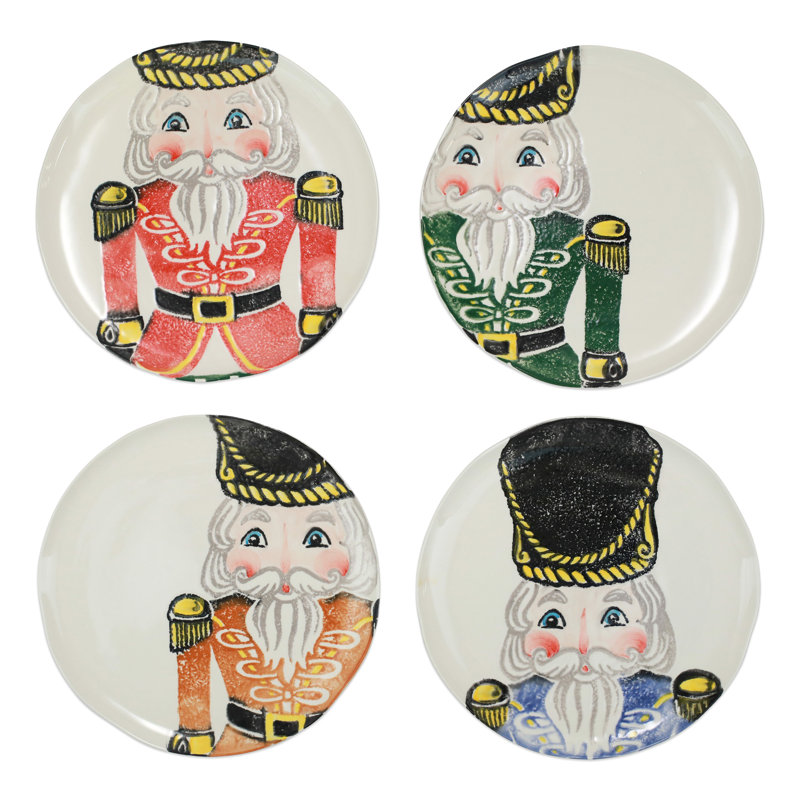 Nutcrackers Handmade Earthenware Dinner Plate