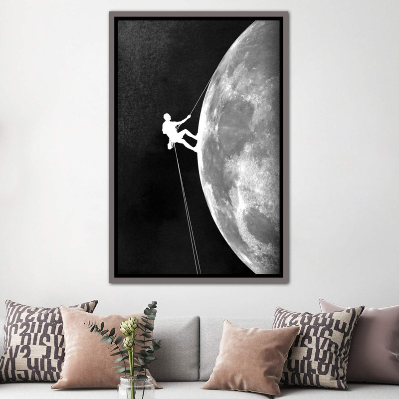 «Ascent» par Rob Dobi - reproduction de photo, Cadre en bois rustique foncé, H 40 po x l 60 po x 1,5 po