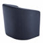 Fauteuil d'appoint pivotant à fonction demi-tonneau - Similicuir bleu minuit-1398202859
