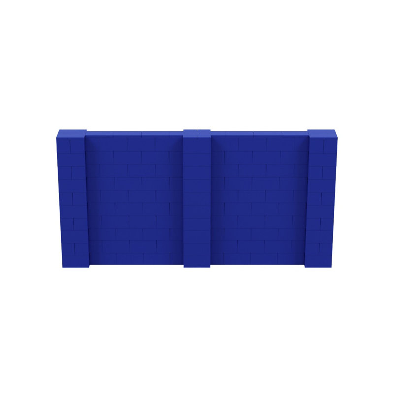 Ensemble mural de blocs géants 7 'T, H 60 po x L 120 po, Bleu